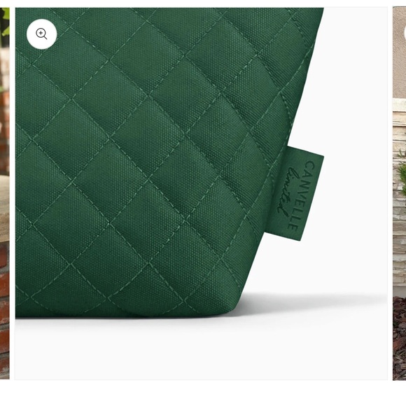 Canvelle Medium Everyday Tote - Limited Release Quilted Hunter Green NWT - Picture 4 of 9